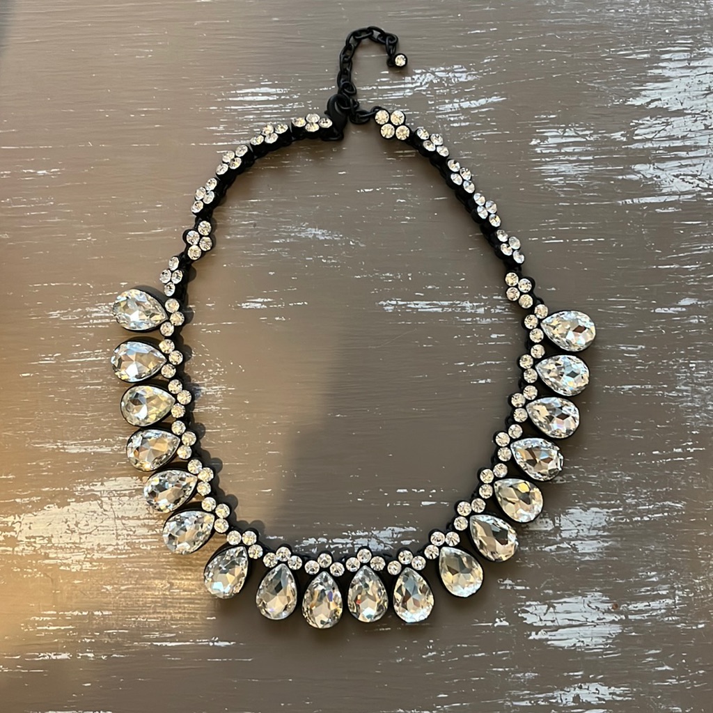 Huge 80 Ct Simulated Diamond Necklace